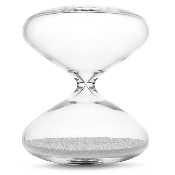 Hourglass silver by HG Timepiece - Designed by Marc Newson